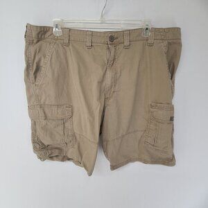 Wrangler Men's Relaxed Fit Cargo Shorts Tan Size 44 Classic Casual Gorpcore